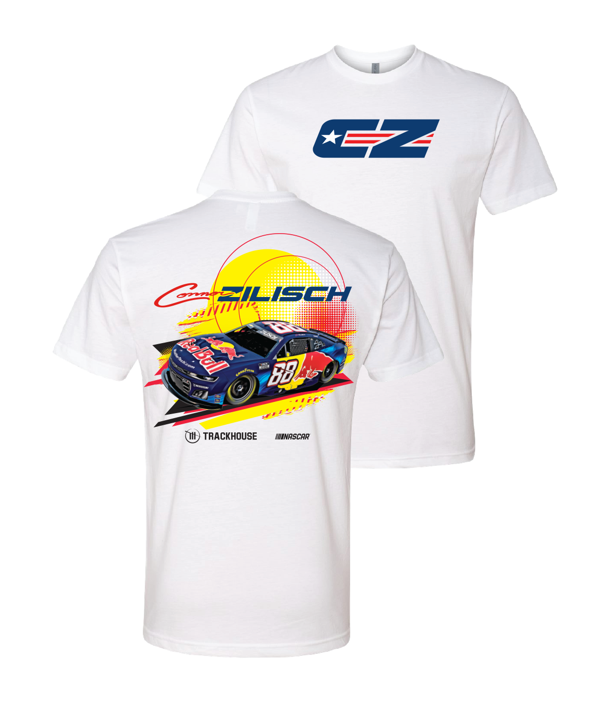 Connor Zilisch #88 Red Bull White T-shirt – Trackhouse