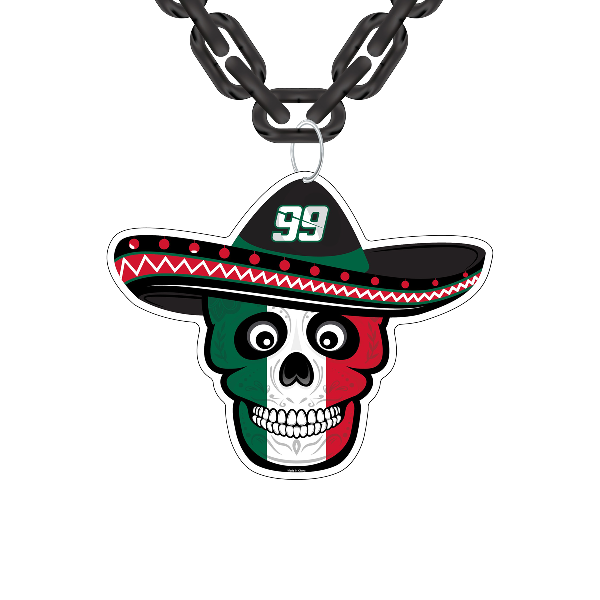 Daniel Suárez #99 Big Chain Pancho Pendant