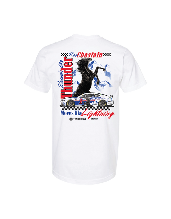 Ross Chastain #1 2025 Busch Light Retro T-Shirt