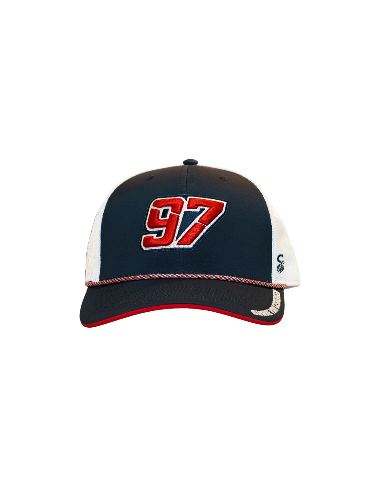 Shane van Gisbergen #97 Navy/White Mesh Snapback Hat – Trackhouse