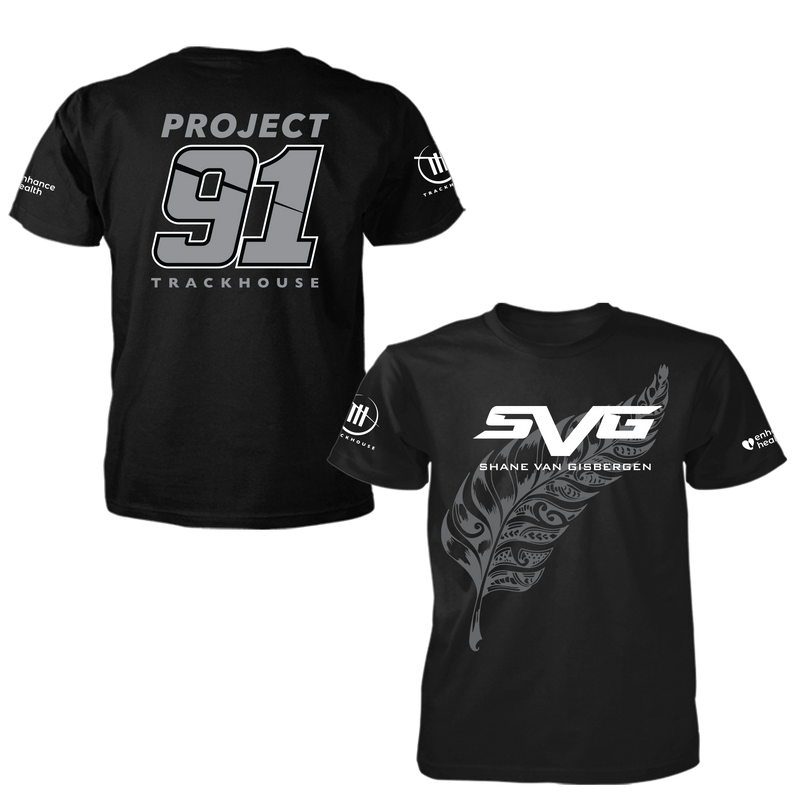 Shane van Gisbergen Project 91 Black T-Shirt - Limited Quantities Available