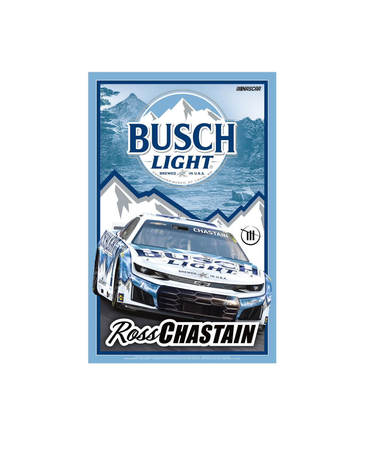 Chastain Busch Light 11x17 Wood Sign