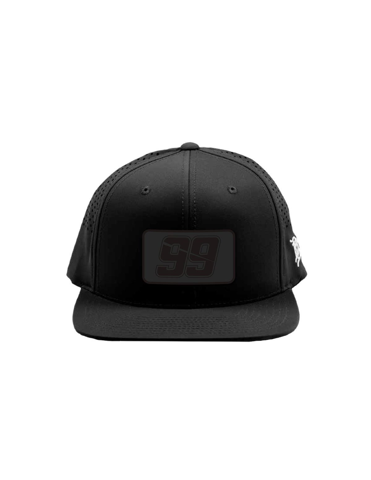 #99 Daniel Suarez Chapeau plat à patch noir