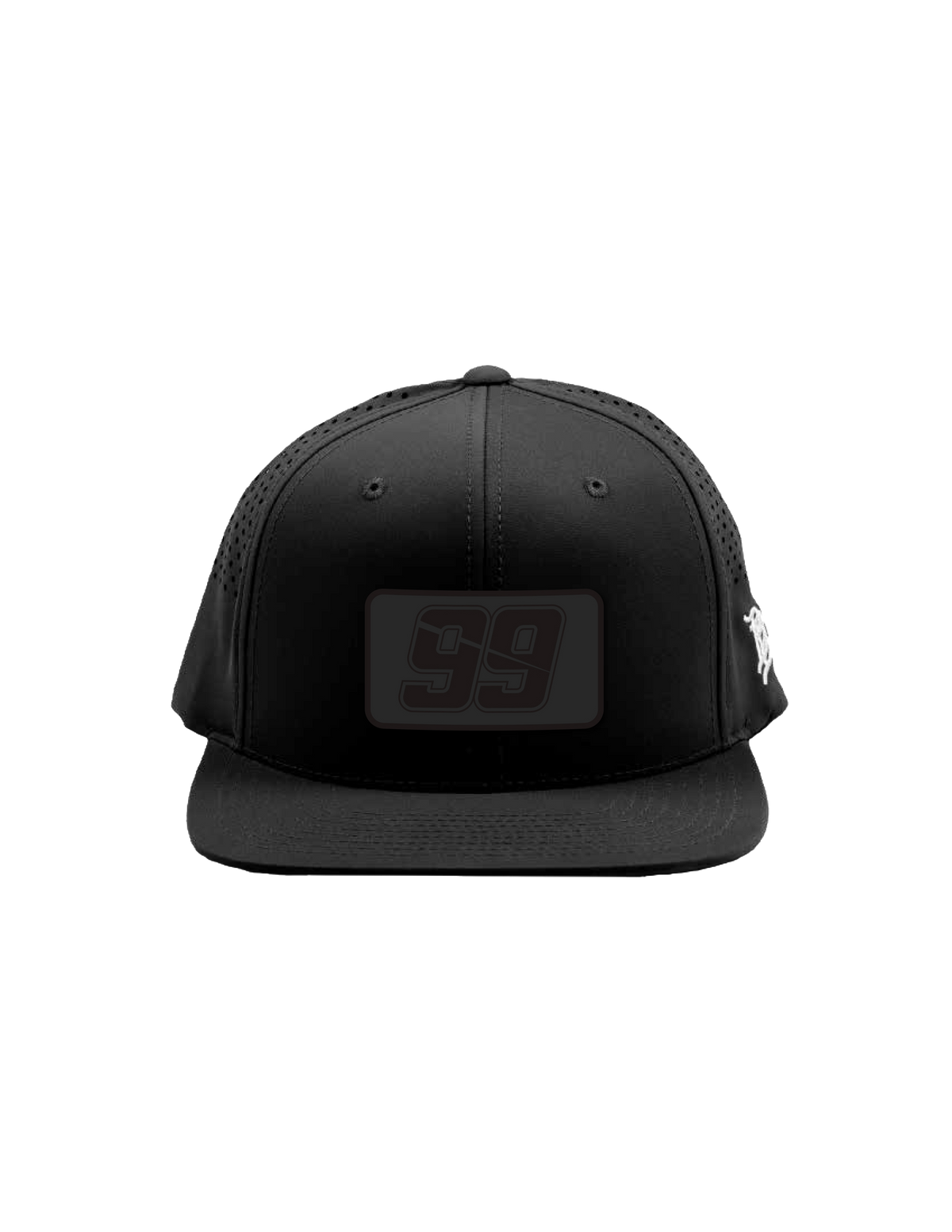 #99 Daniel Suarez Chapeau plat à patch noir