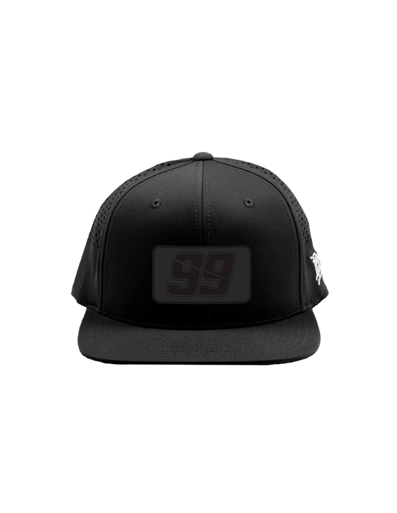#99 Daniel Suarez Black Patch Flat Bill Hat