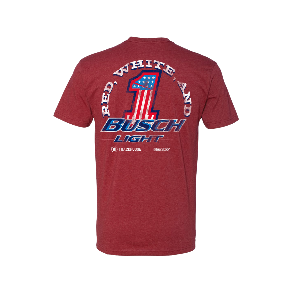 Ross Chastain #1 Red, White, and Busch Light Cardinal T-Shirt