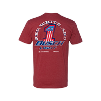 Ross Chastain #1 Red, White, and Busch Light Cardinal T-Shirt