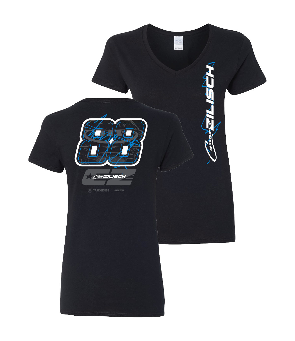 Connor Zilisch #88 Ladies Pulse V-Neck T-Shirt