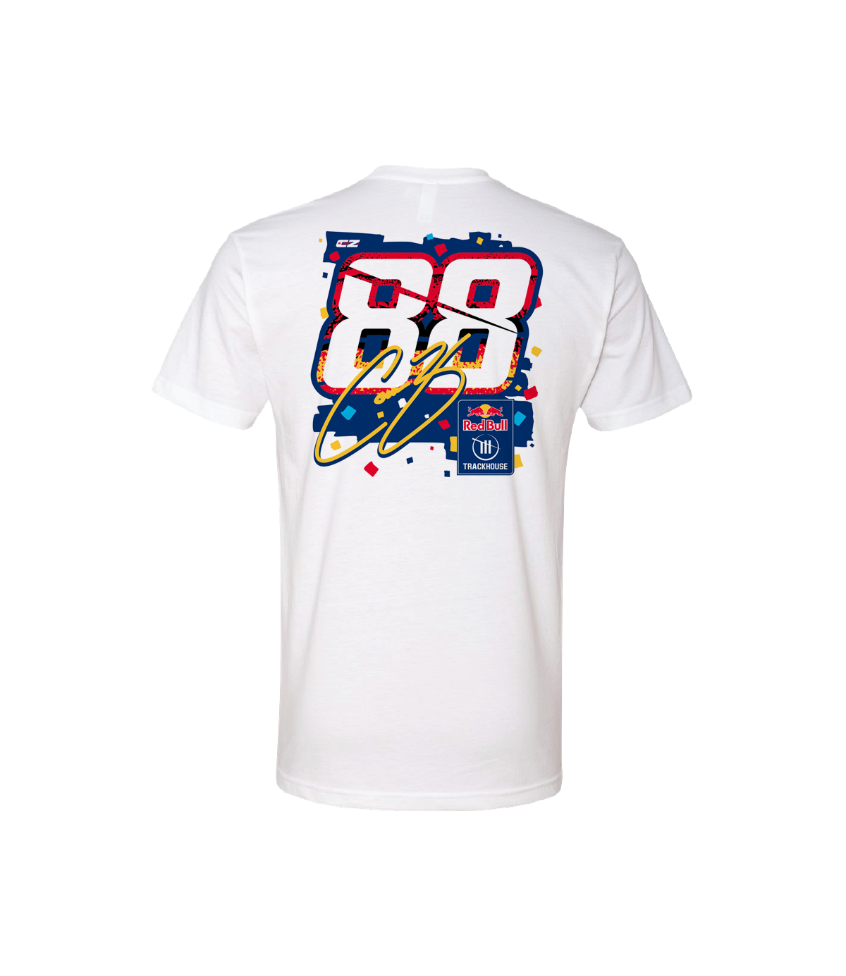 Connor Zilisch #88 Red Bull Confetti T-Shirt