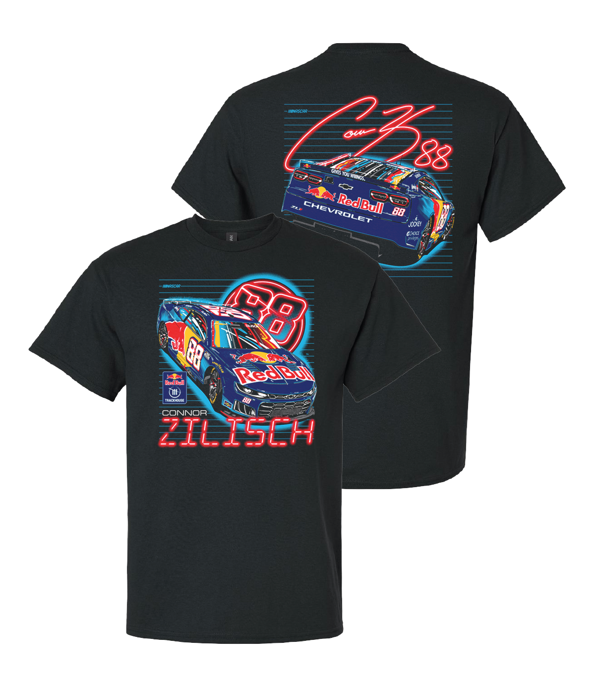 Connor Zilisch #88 Red Bull Neon T-Shirt