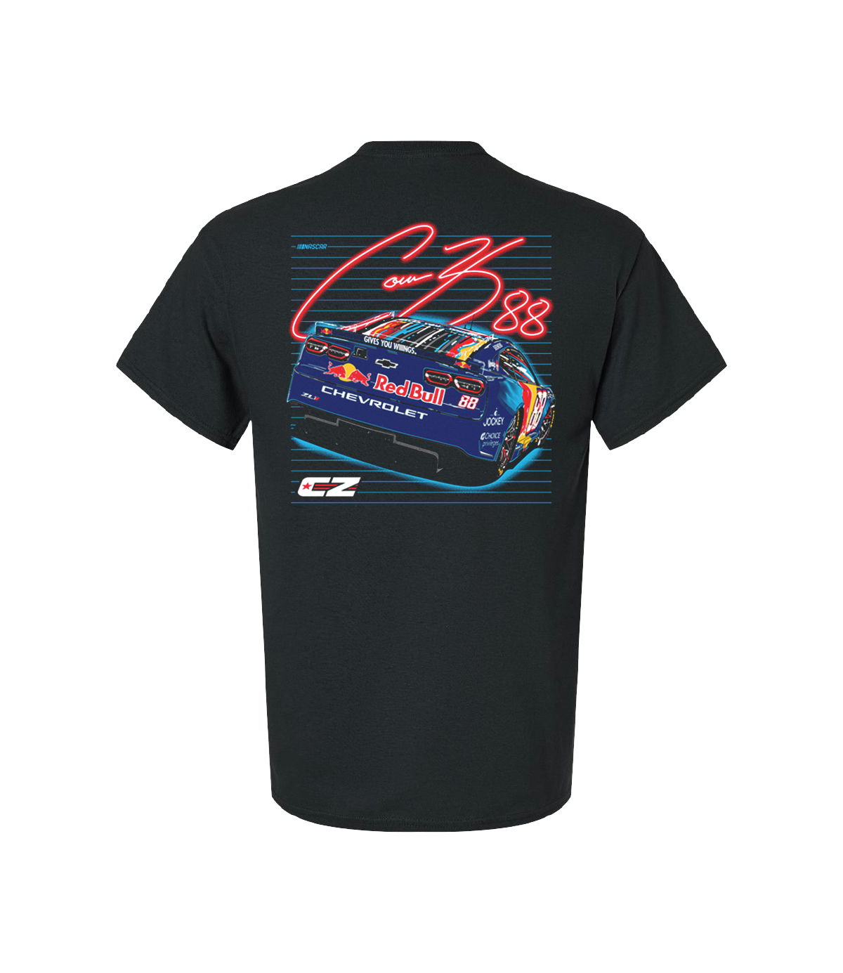 Connor Zilisch #88 Red Bull Neon T-Shirt