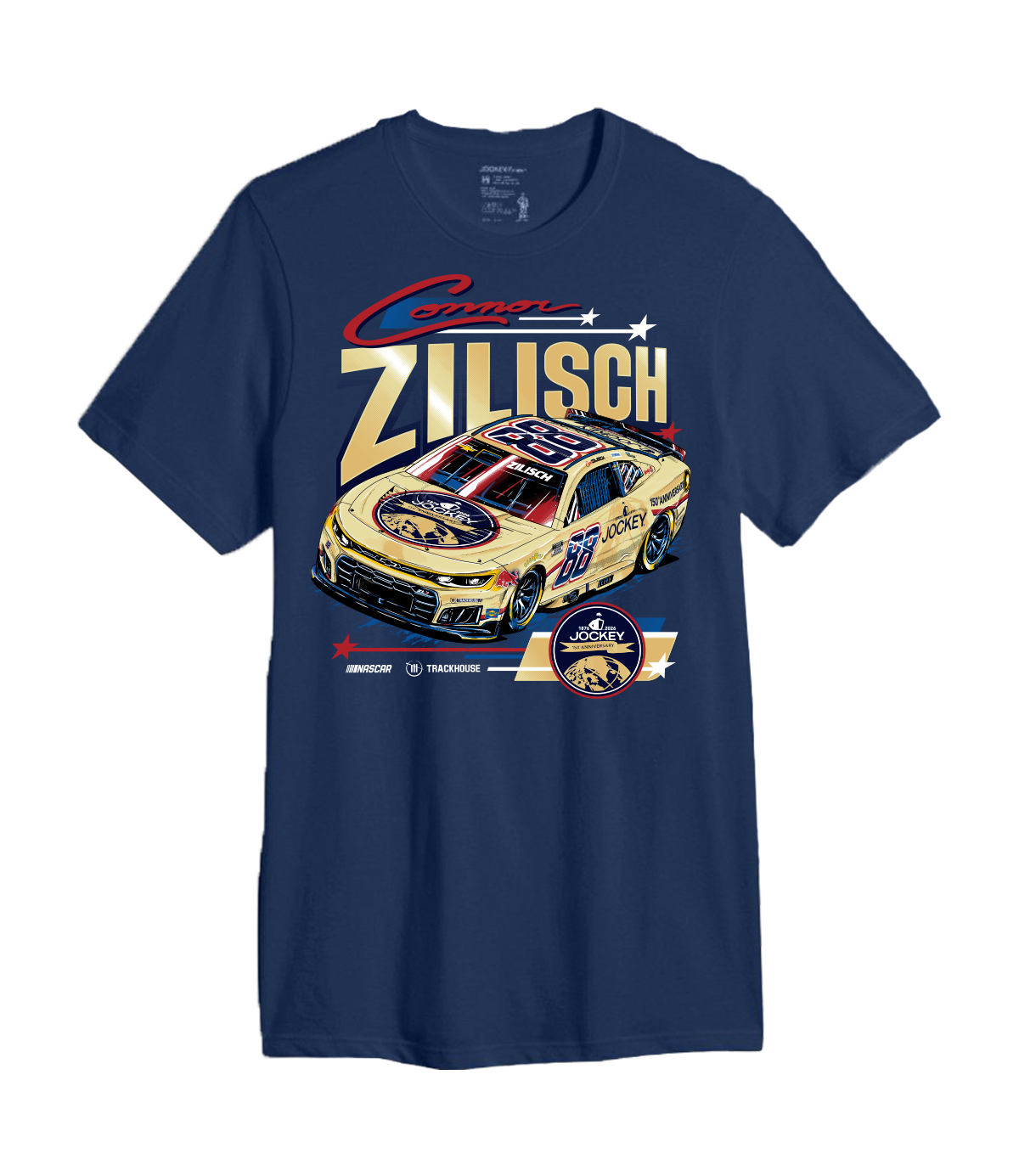 Connor Zilisch #88 Jockey 150th Anniversary Car T-Shirt