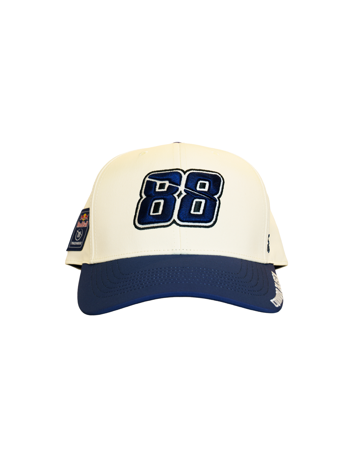 Connor Zilisch #88 Cream/Navy Red Bull Trackhouse Adjustable Hat