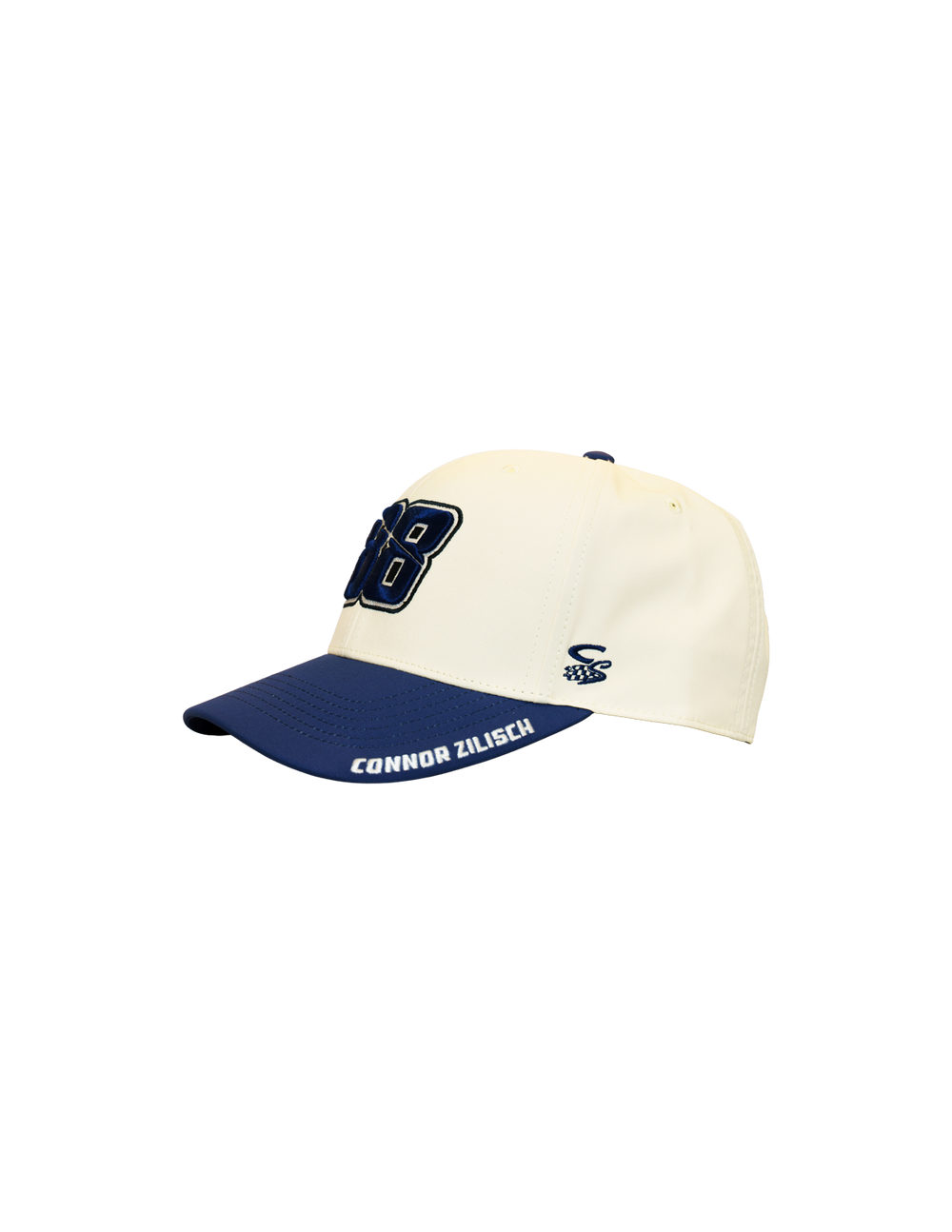 Connor Zilisch #88 Cream/Navy Trackhouse Adjustable Hat