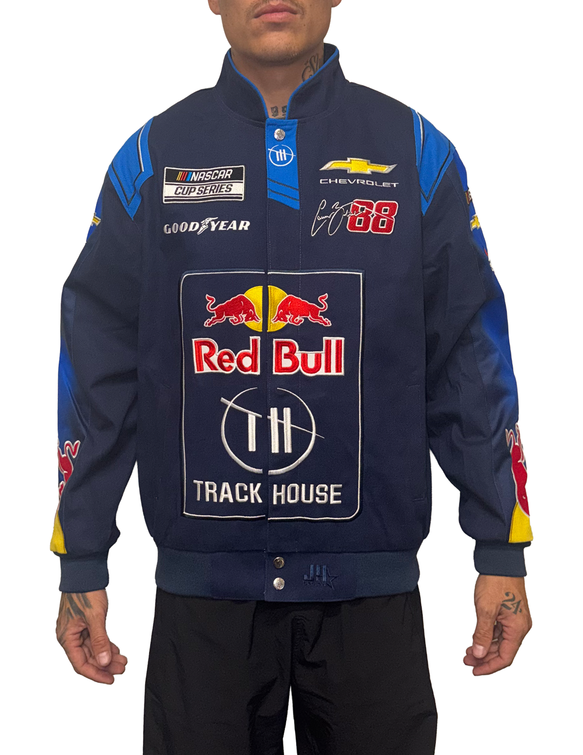 Connor Zilisch #88 Trackhouse x Red Bull Full-Snap Twill Racing Jacket