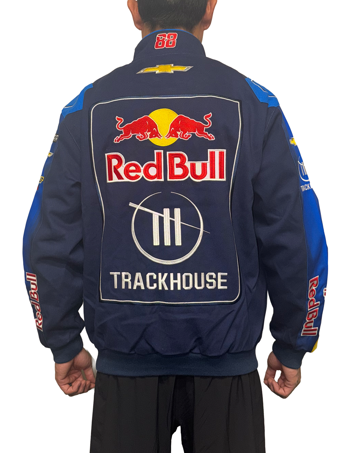 Connor Zilisch #88 Trackhouse x Red Bull Full-Snap Twill Racing Jacket