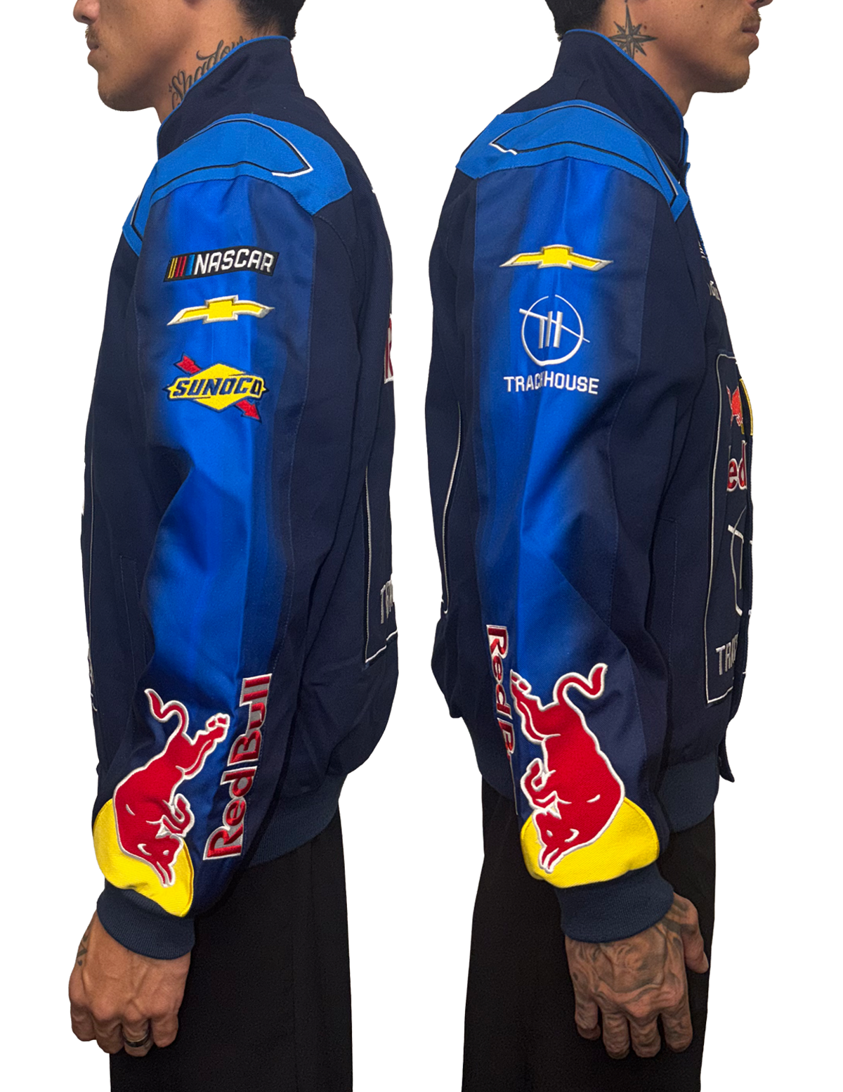 Connor Zilisch #88 Trackhouse x Red Bull Full-Snap Twill Racing Jacket