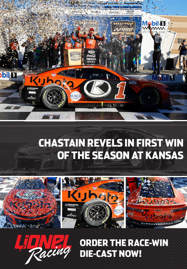 *PREORDER* Ross Chastain 2024 Kansas Speedway Hollywood Casino 400 Raced Win 1:64 Diecast