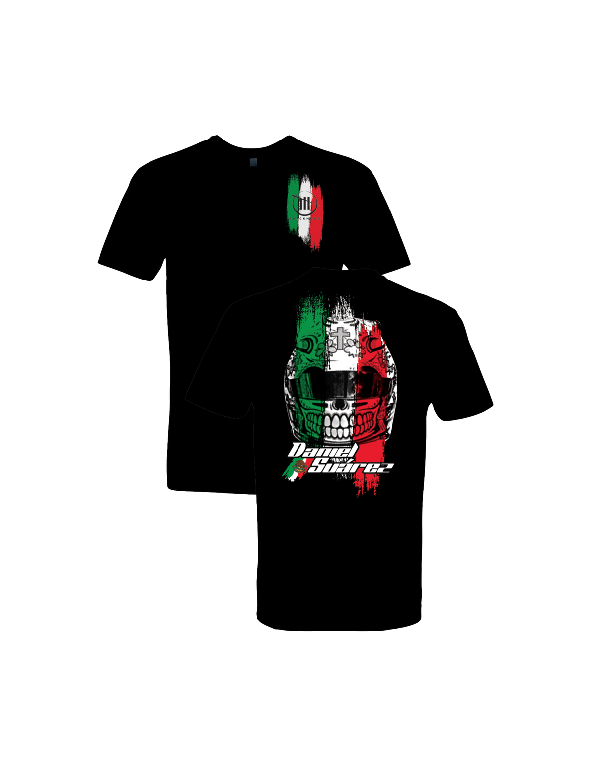 Daniel Suarez Casque de crâne de sucre mexicain T-shirt noir