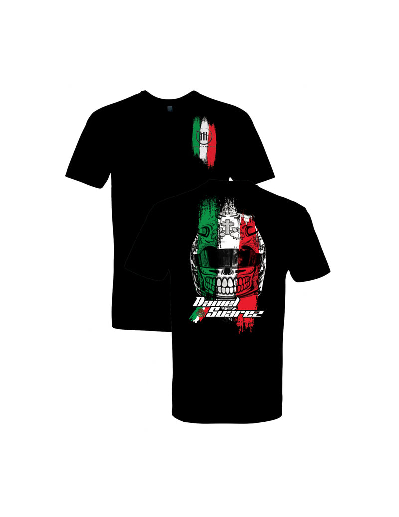 Daniel Suarez Mexican Sugar Skull Helmet Black T-Shirt