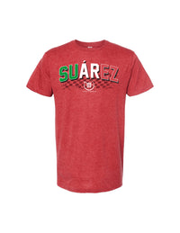 Daniel Suarez Red Collegiate Style Heritage T-Shirt