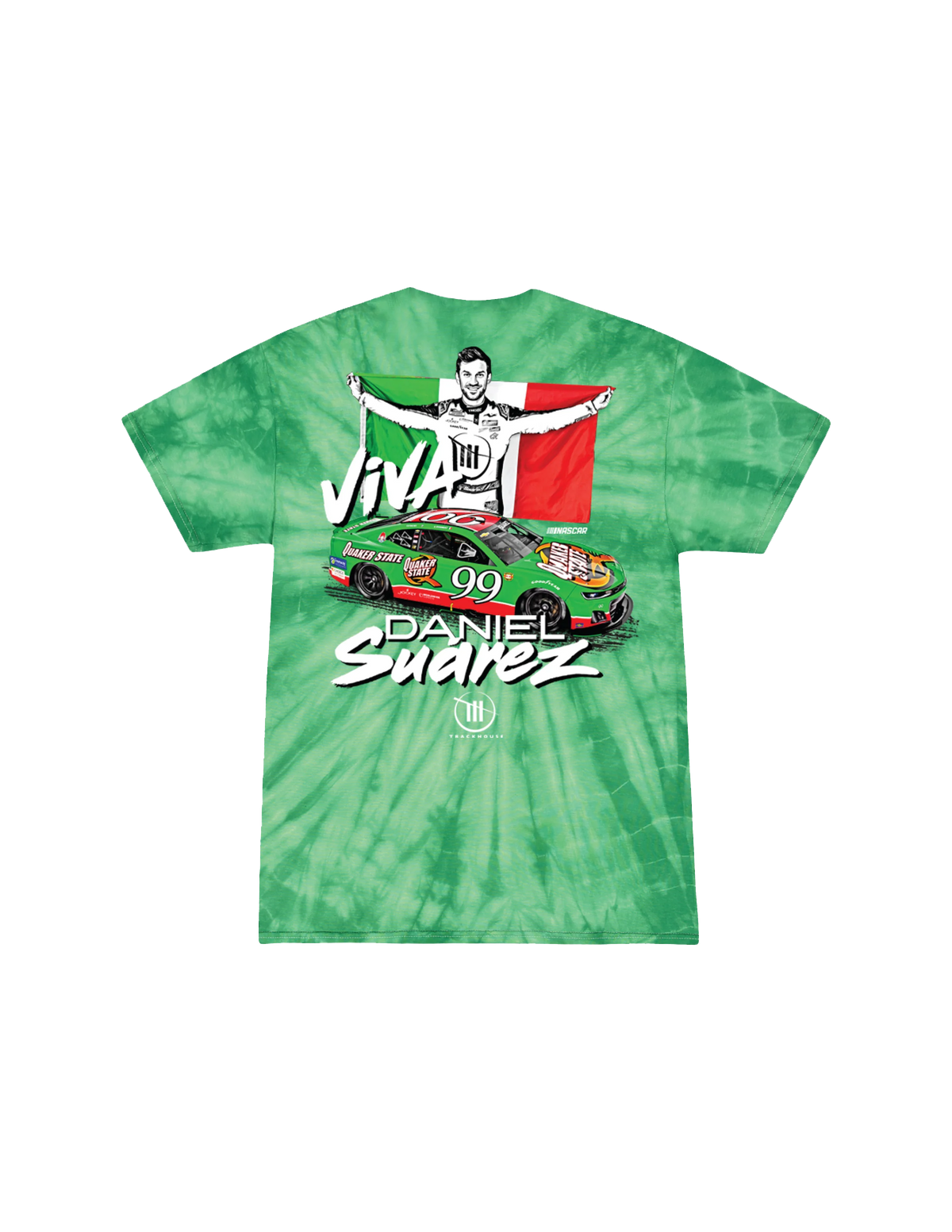 ¡VIVA SUAREZ! Tie-dye Quaker State Daniel Suarez T-Shirt