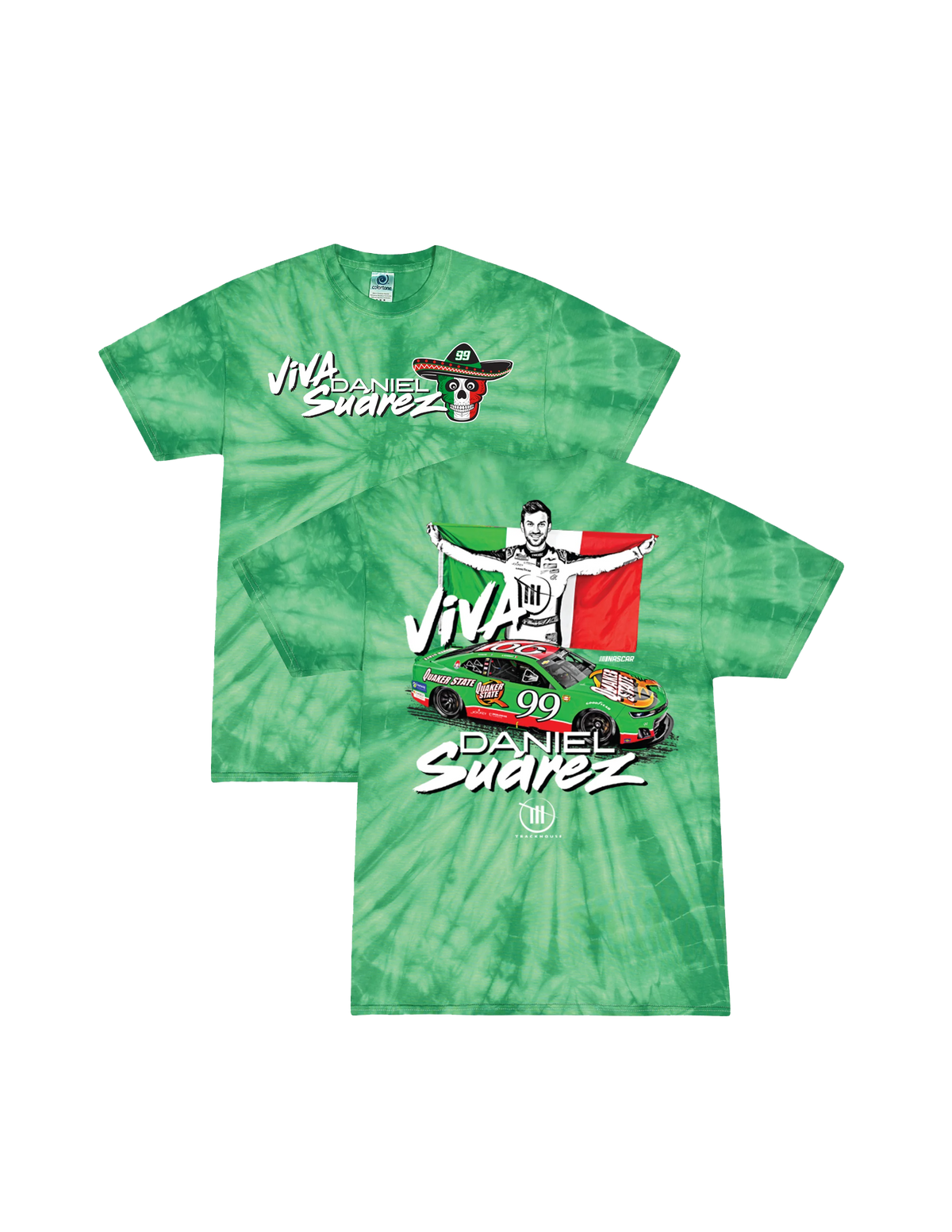 ¡VIVA SUAREZ! Tie-dye Quaker State Daniel Suarez T-Shirt