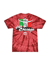 ¡VIVA CHICAGO! Red Tie-dye Daniel Suarez T-Shirt