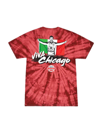 ¡VIVA CHICAGO! Red Tie-dye Daniel Suarez T-Shirt