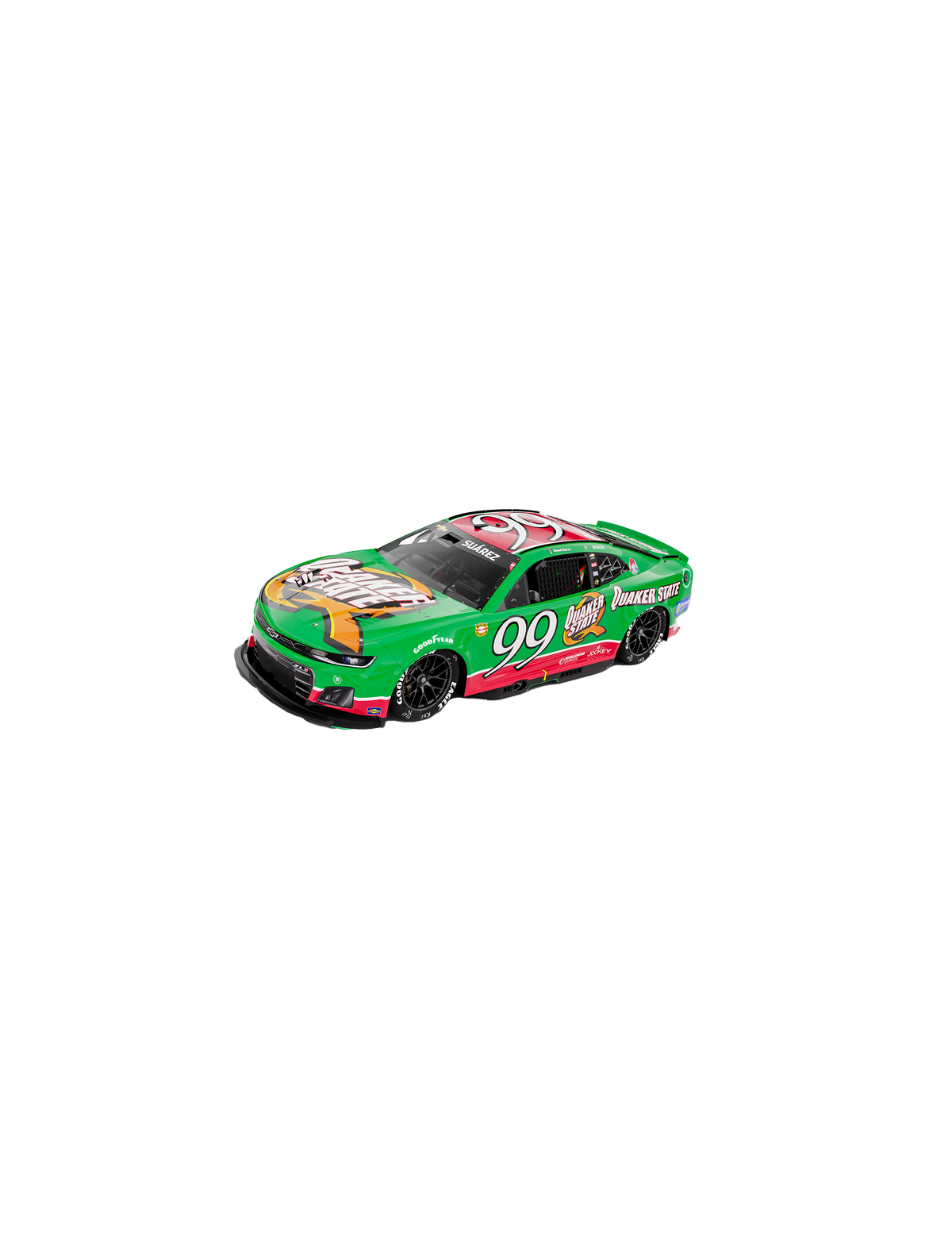 Daniel Suarez #99 2024 Quaker State Darlington Throwback 1:64 Diecast *In Stock*