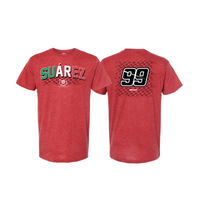 Daniel Suarez Red Collegiate Style Heritage T-Shirt