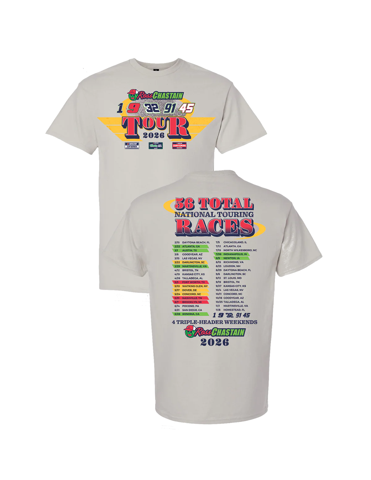 Ross Chastain “2026 Tour” T-Shirt