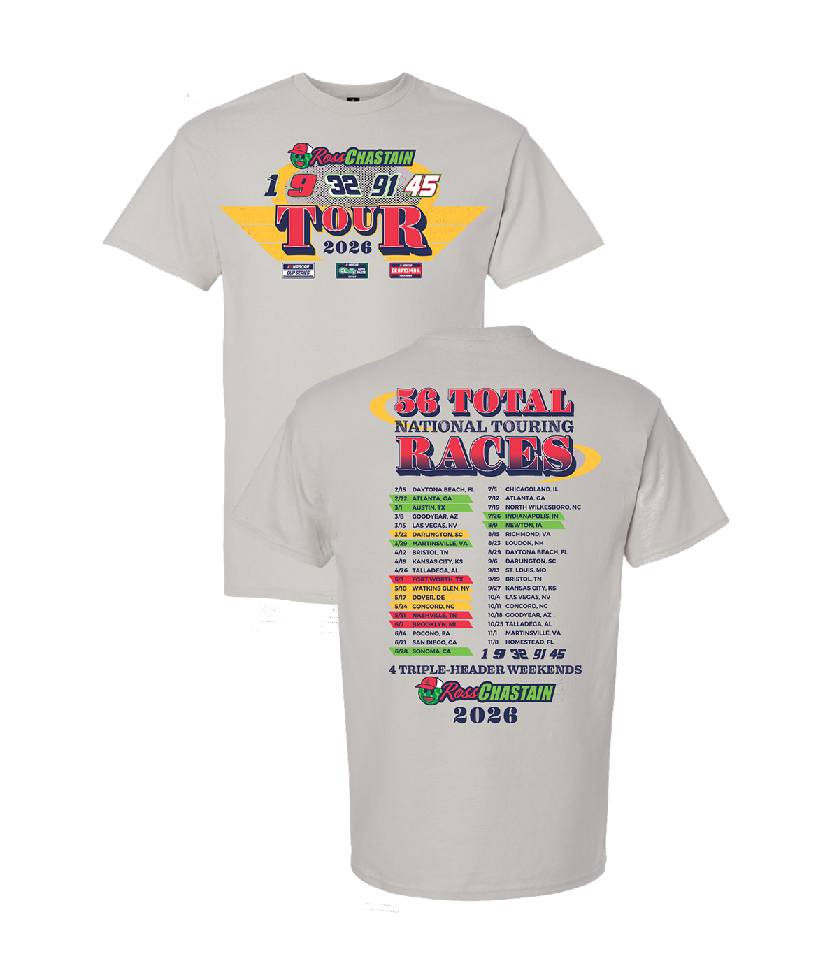Ross Chastain “2026 Tour” T-Shirt