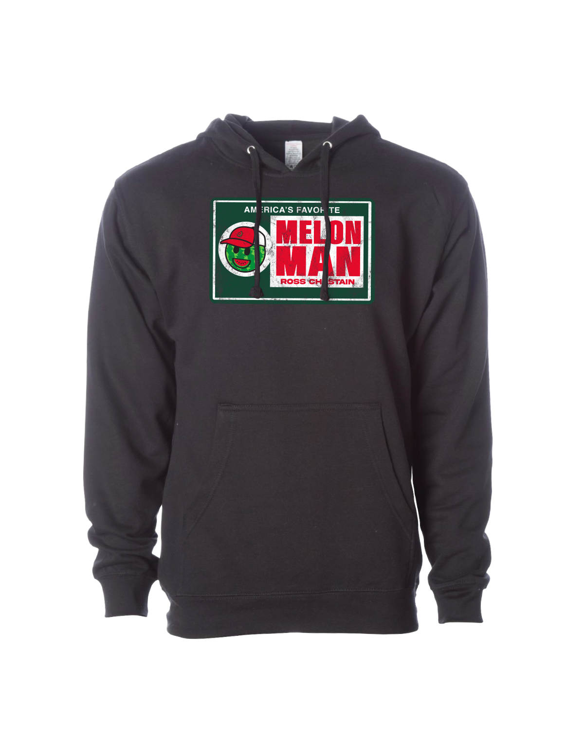 America's Favorite Melon Man Black Hoodie (Pre-Order)