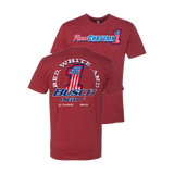 Ross Chastain #1 Red, White, and Busch Light Cardinal T-Shirt