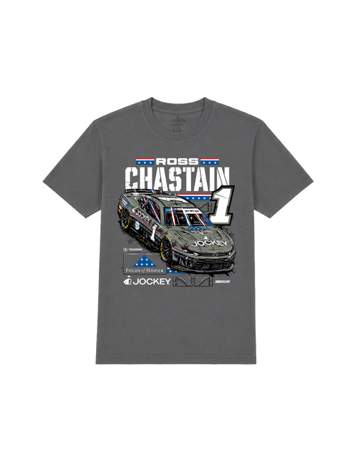 Ross Chastain #1 2026 Jockey Folds of Honor T-Shirt