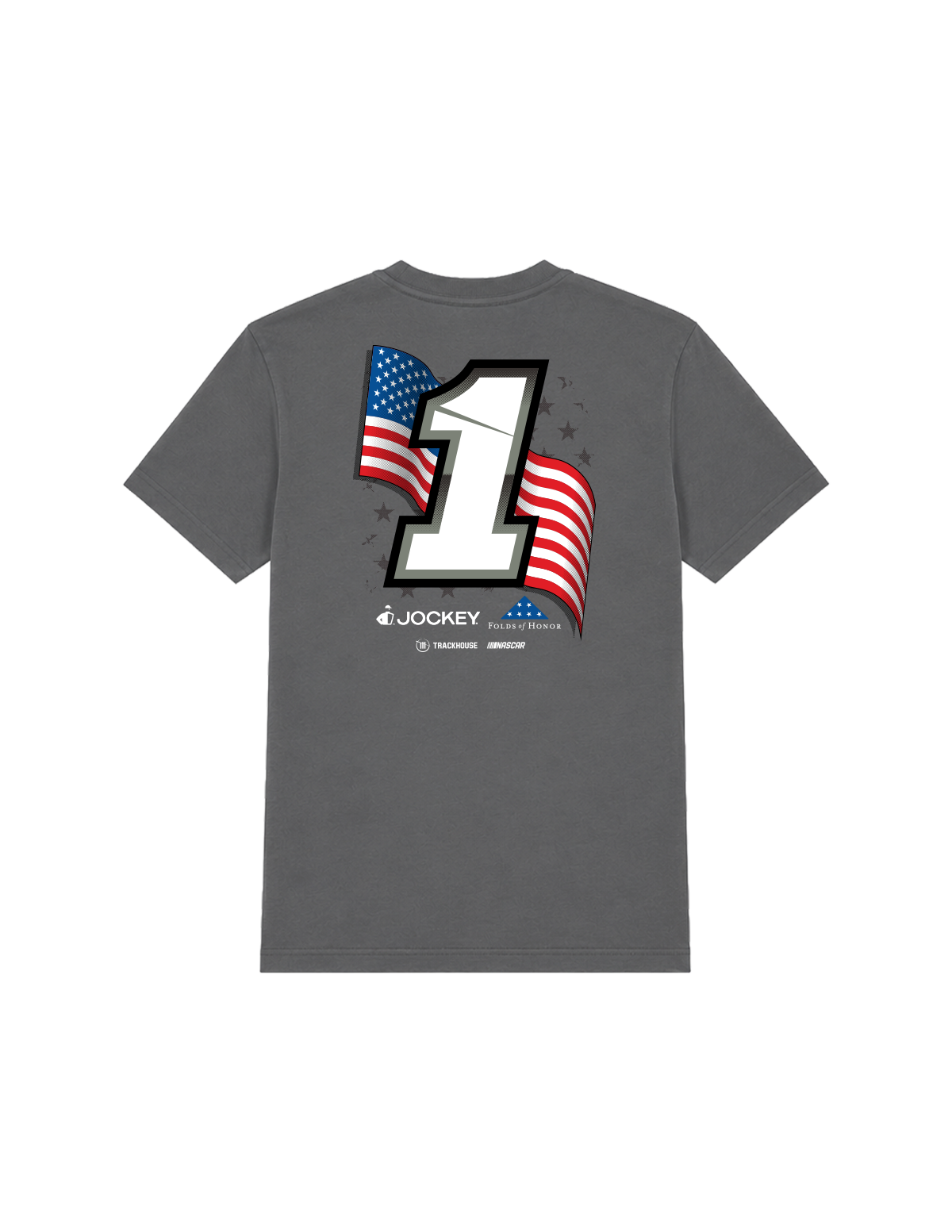 Ross Chastain #1 2026 Jockey Folds of Honor T-Shirt