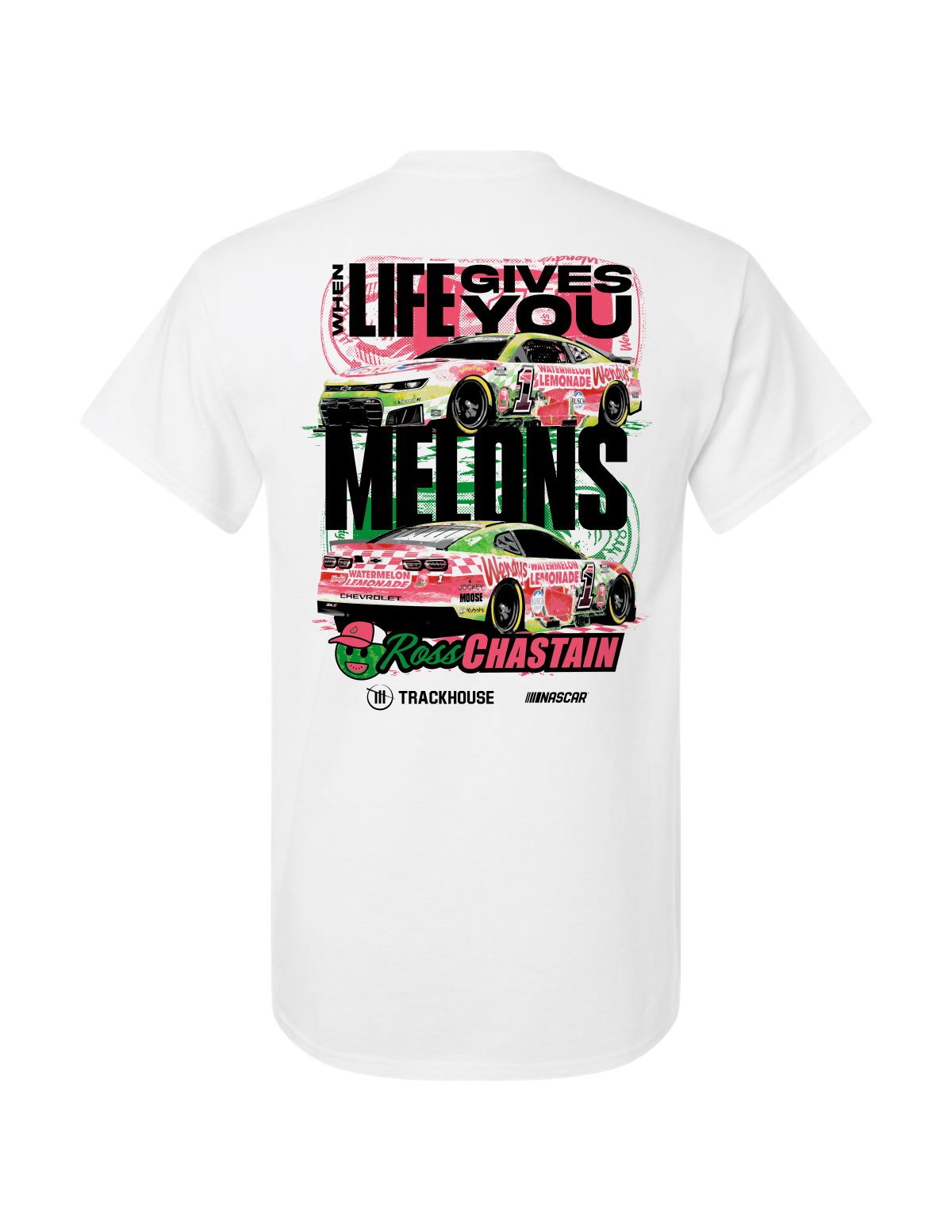Ross Chastain #1 2026 Wendy's Watermelon Lemonade T-Shirt