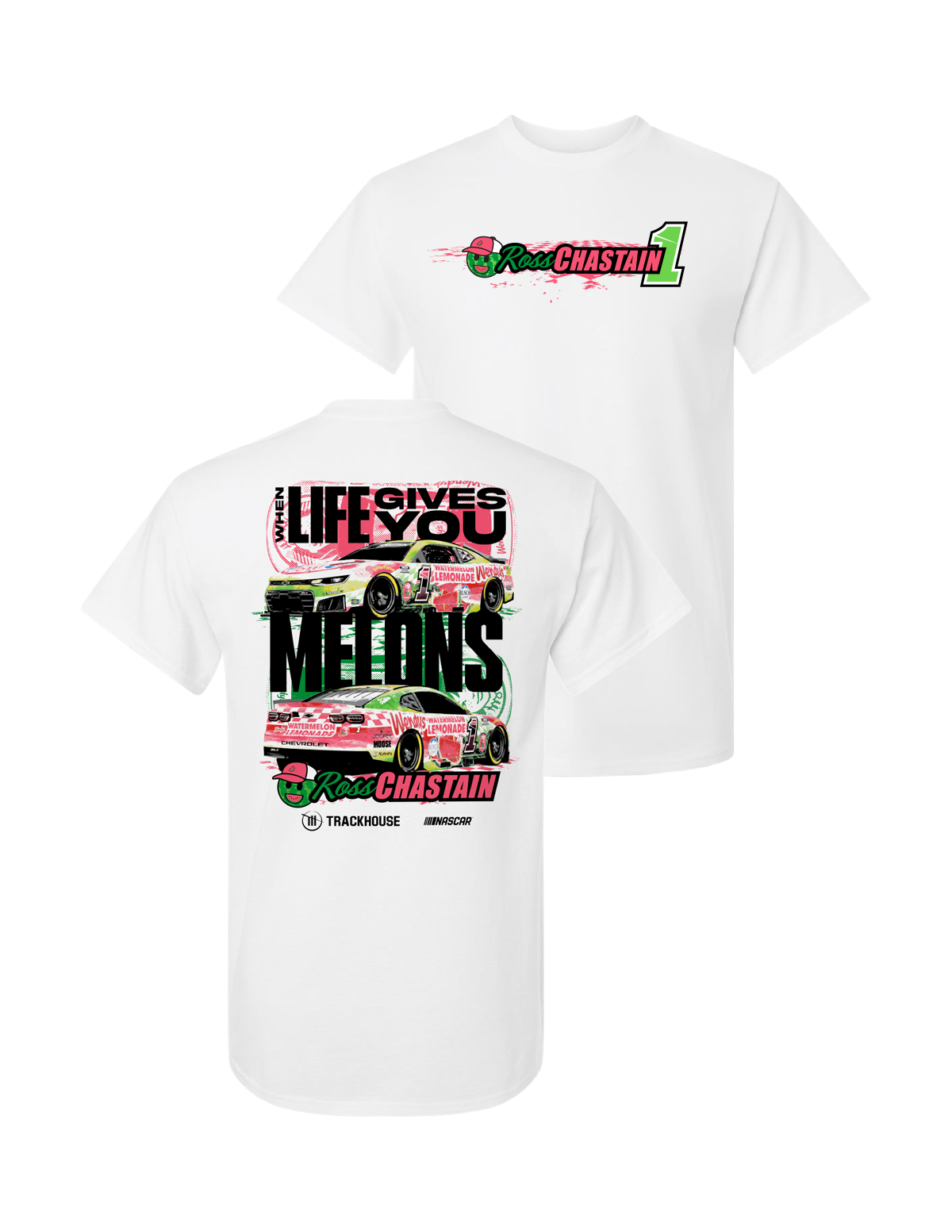 Ross Chastain #1 2026 Wendy's Watermelon Lemonade T-Shirt