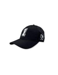 Chastain Black Performance Fabric Velcro Cap