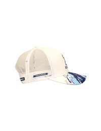 Ross Chastain #1 White Splash Snapback Hat