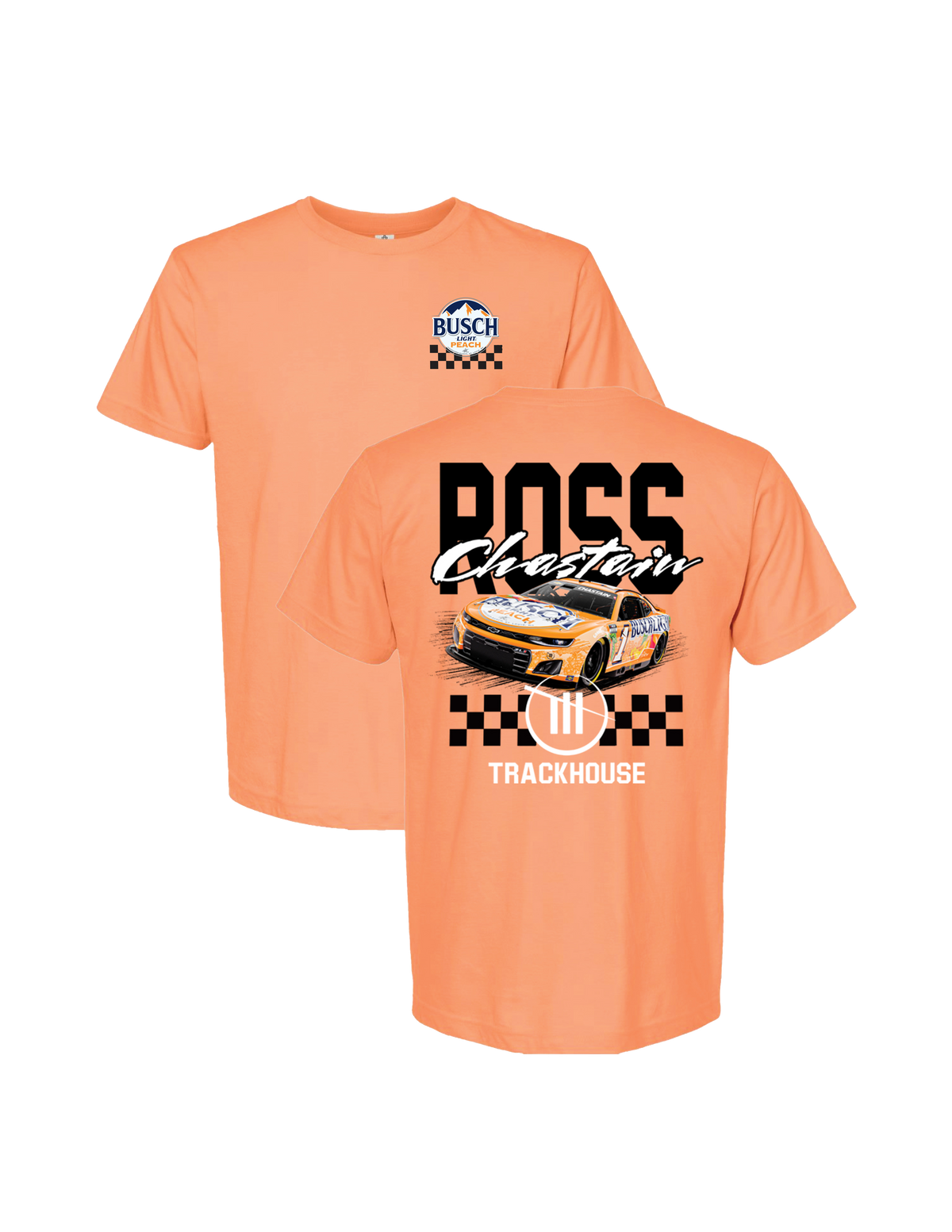 Ross Chastain #1 Busch Light Peach T-Shirt