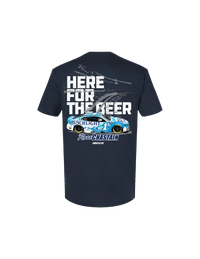 Ross Chastain #1 Busch Light "Here for the Beer" Navy T-Shirt