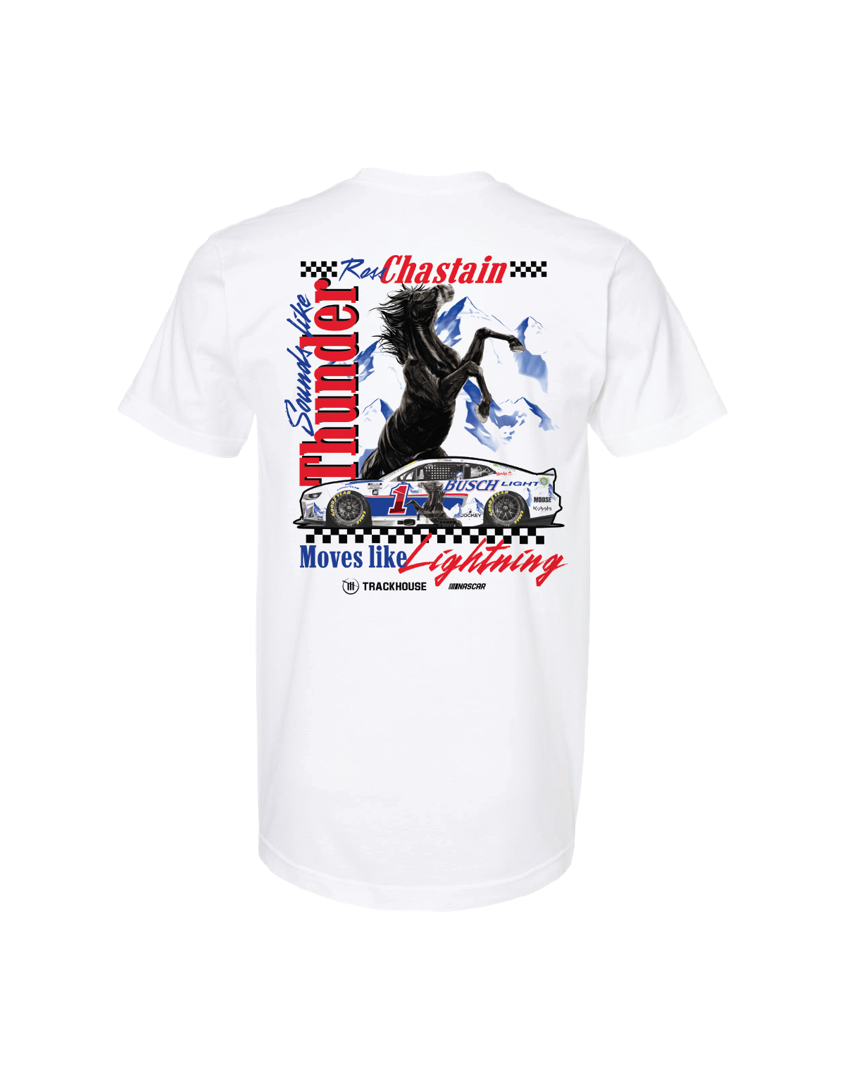 Ross Chastain #1 2025 Busch Light Retro T-Shirt