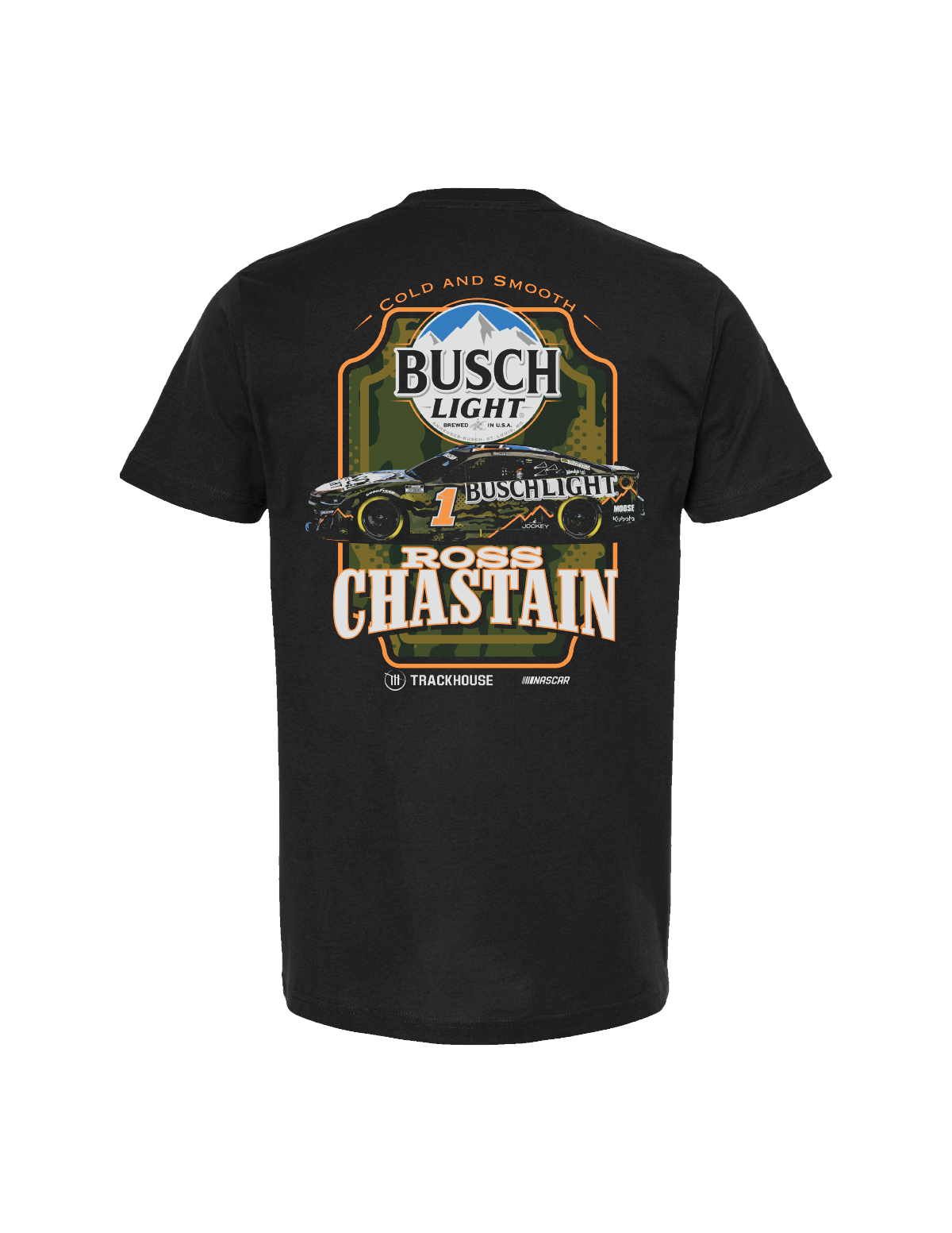Ross Chastain #1 2025 Busch Light Camo T-Shirt