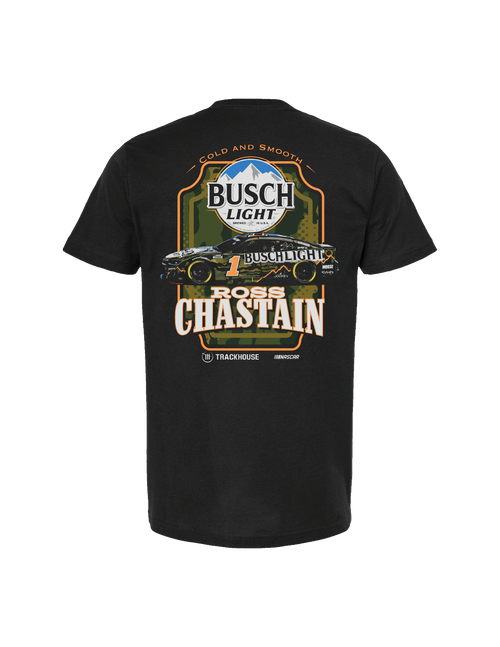 Ross Chastain #1 2025 Busch Light Camo T-Shirt