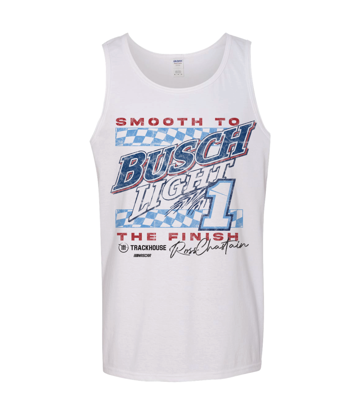 Ross Chastain #1 Busch Light “Smooth to the Finish” Men’s Tank