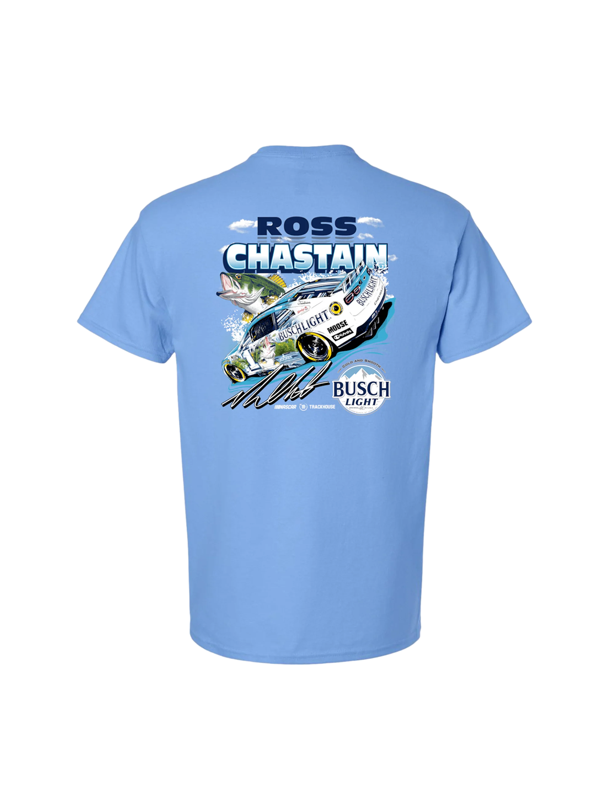Ross Chastain #1 2026 Busch Light Fishing T-Shirt