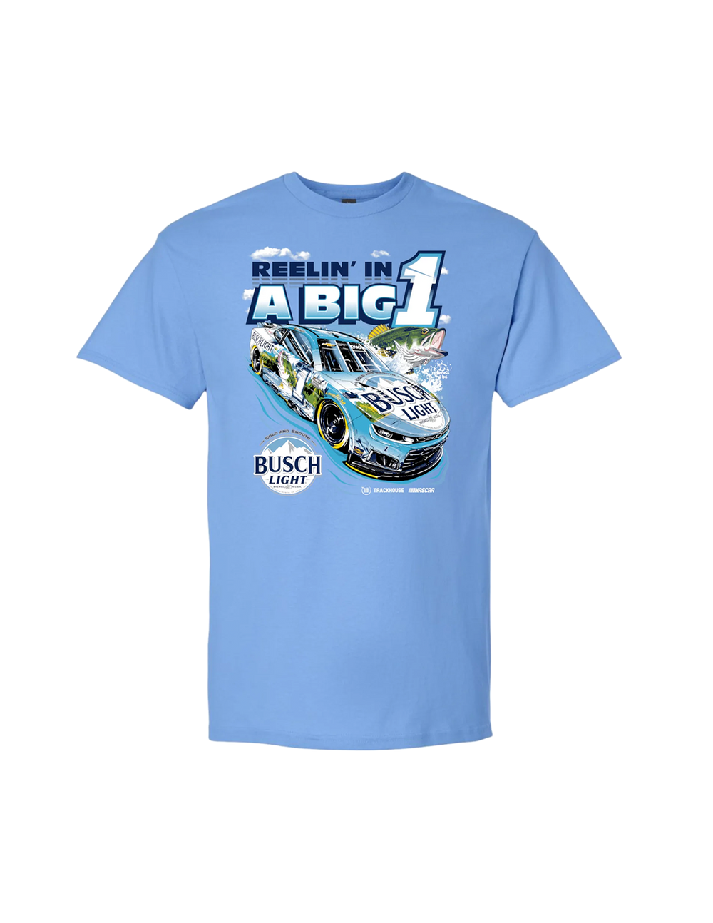 Ross Chastain #1 2026 Busch Light Fishing T-Shirt – Trackhouse