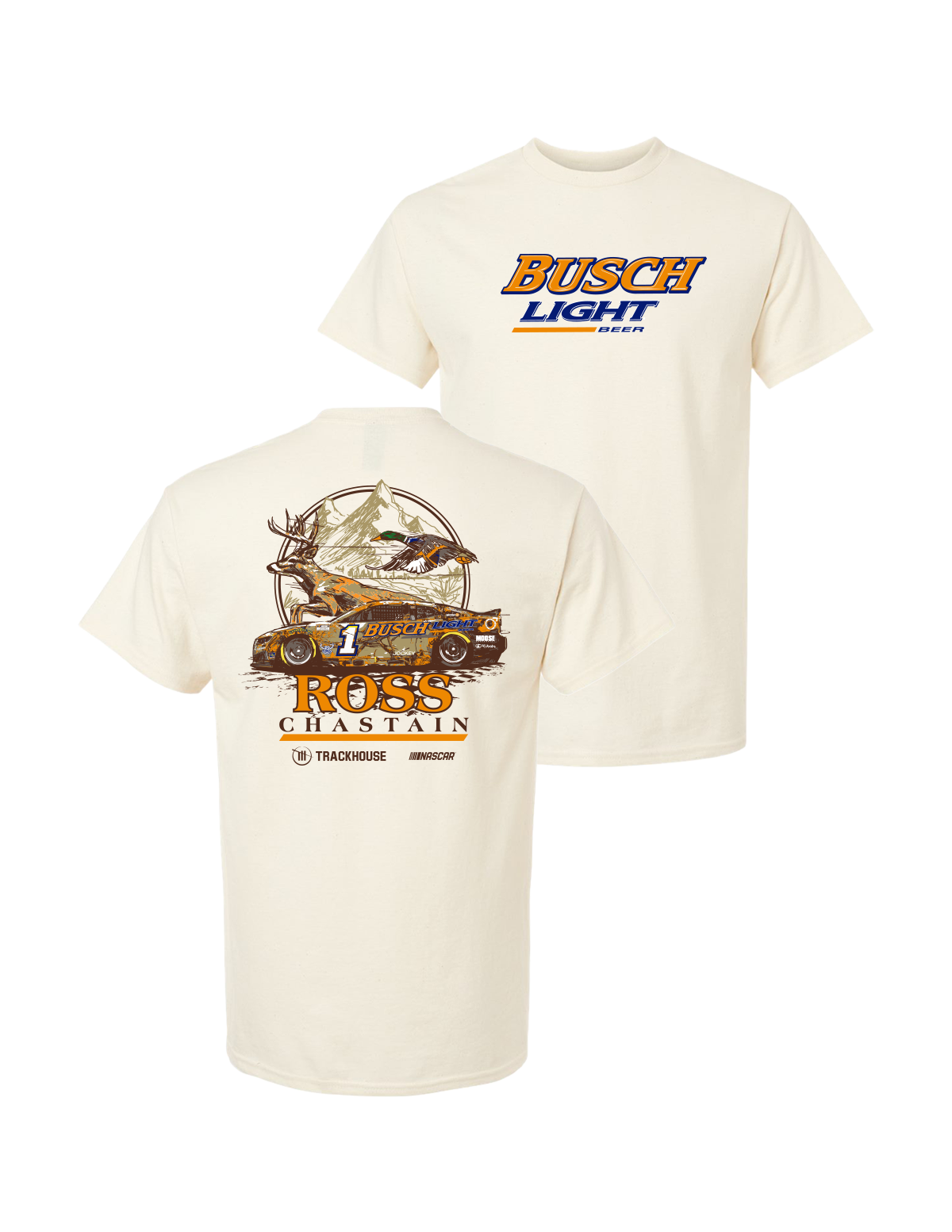 Ross Chastain #1 2026 Busch Light Hunting Talladega T-Shirt